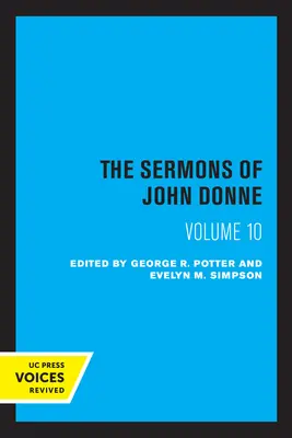 Kázne Johna Donna, zväzok X - The Sermons of John Donne, Volume X