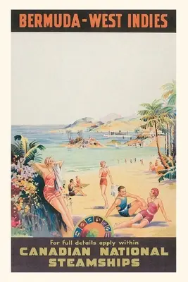 Vintage Journal Cestovný plagát Bermudy - Západná India - Vintage Journal Bermuda-West Indies Travel Poster