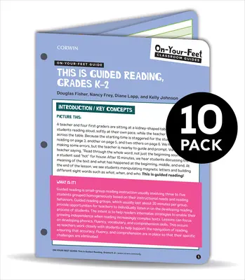 BUNDLE: Fisher: Príručka na vlastnej koži: To je riadené čítanie, ročníky K-2: 10 Pack - BUNDLE: Fisher: On-Your-Feet Guide: This is Guided Reading, Grades K-2: 10 Pack