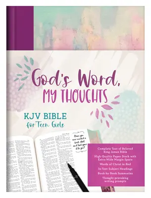 Božie slovo, moje myšlienky KJV Biblia pre dospievajúce dievčatá - God's Word, My Thoughts KJV Bible for Teen Girls
