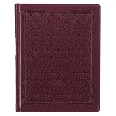 Svätá Biblia KJV, Veľká tlačená Biblia na poznámky, tvrdá koža s umelou kožou - verzia kráľa Jakuba, bordová - KJV Holy Bible, Large Print Note-Taking Bible, Faux Leather Hardcover - King James Version, Burgundy