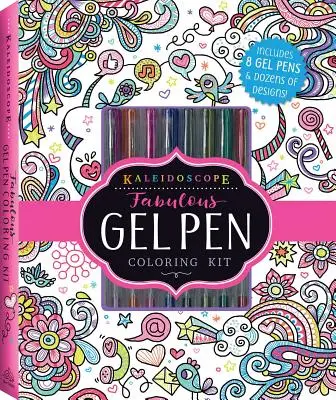 Kaleidoskop: Báječná sada na vyfarbovanie gélovými perami [s perami/tužkami] - Kaleidoscope: Fabulous Gel Pen Coloring Kit [With Pens/Pencils]