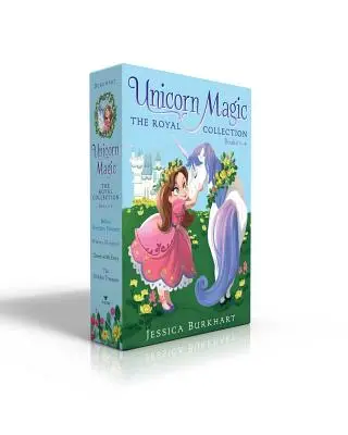 Kráľovská zbierka Unicorn Magic Knihy 1-4: Bellin narodeninový jednorožec; Kde je Glimmer?; Zelený závisťou; Skrytý poklad - Unicorn Magic the Royal Collection Books 1-4: Bella's Birthday Unicorn; Where's Glimmer?; Green with Envy; The Hidden Treasure