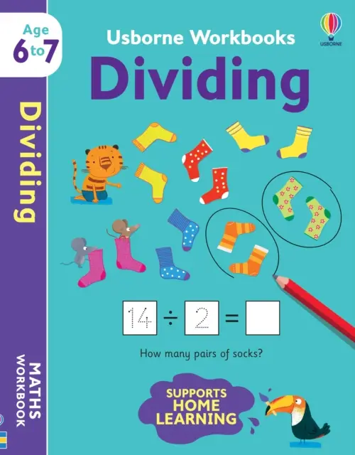Pracovné zošity Usborne Delenie 6-7 - Usborne Workbooks Dividing 6-7