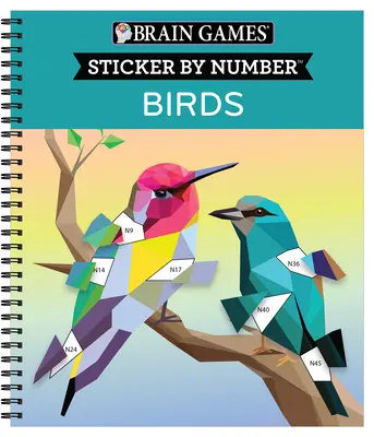 Hry na mozog - Nálepka podľa čísla: Vtáky - Brain Games - Sticker by Number: Birds