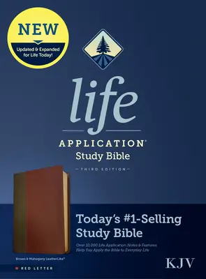 KJV Life Application Study Bible, Third Edition (Red Letter, Leatherlike, Brown/Mahogany)
