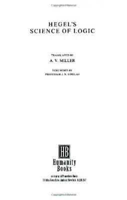Hegelova veda o logike - Hegel's Science of Logic