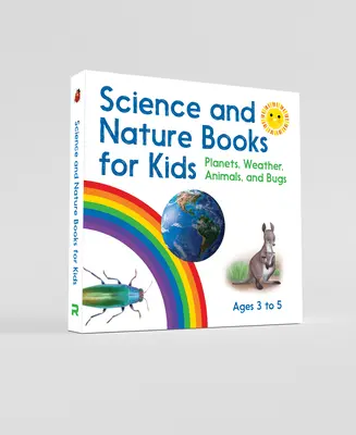 Knihy o vede a prírode pre deti od 3 do 5 rokov: Box Set: Planéty, počasie, zvieratá a chrobáky - Science and Nature Books for Kids 3 to 5 Box Set: Planets, Weather, Animals, and Bugs