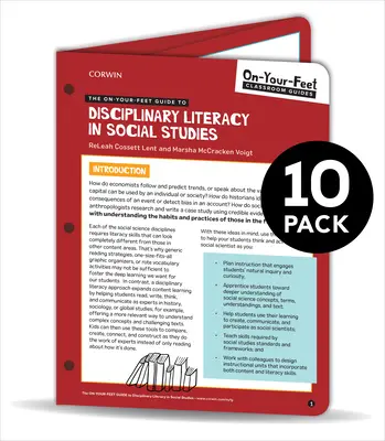 BUNDLE: Lent: Sprievodca disciplinárnou gramotnosťou v spoločenských vedách: Balenie 10 ks: Sada pre sociálne vedy a náuky. - BUNDLE: Lent: The On-Your-Feet Guide to Disciplinary Literacy in Social Studies: 10 Pack