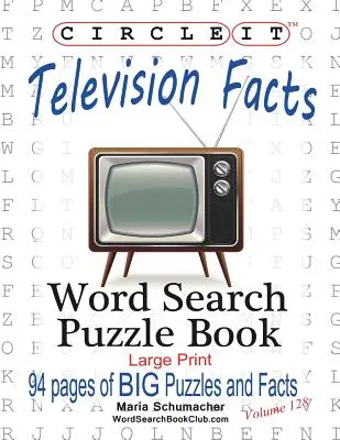 Zakrúžkujte, Fakty o televízii, Hľadanie slov, Puzzle Book - Circle It, Television Facts, Word Search, Puzzle Book