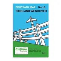 Mapa chodníkov č. 18 Tring a Wendover - ôsme vydanie - bez farby - Footpath Map No. 18 Tring and Wendover - Eighth Edition - No In Colour