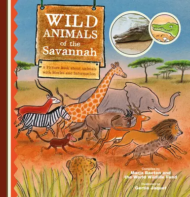 Divoké zvieratá savany. obrázková kniha o zvieratách s príbehmi a informáciami - Wild Animals of the Savannah. a Picture Book about Animals with Stories and Information