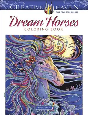 Creative Haven Kniha na vyfarbovanie snových koní - Creative Haven Dream Horses Coloring Book