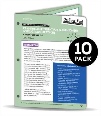 BUNDLE: Wright: Príručka o hodnotení v reálnom čase pre okamžité rozhodnutia o výučbe: 10 Pack - BUNDLE: Wright: The On-Your-Feet Guide to Real-Time Assessment for In-the Moment Instructional Decisions: 10 Pack