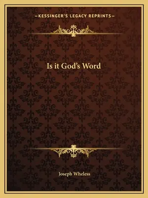 Je to Božie slovo - Is It God's Word