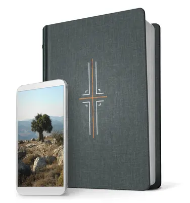 Biblia NLT s vláknami (tvrdé plátno, sivá farba, indexovaná): Biblia v tlačenej+digitálnej verzii - Filament Bible NLT (Hardcover Cloth, Gray, Indexed): The Print+digital Bible