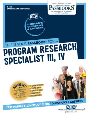 Špecialista pre výskum programov III/IV (C-4625): Študijná príručka k preukazom - Program Research Specialist III/IV (C-4625): Passbooks Study Guide