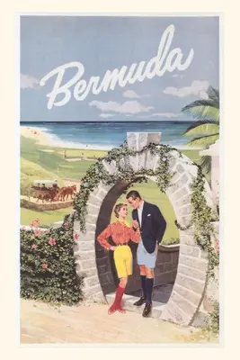Vintage Journal Cestovný plagát Bermudy - Vintage Journal Bermuda Travel Poster