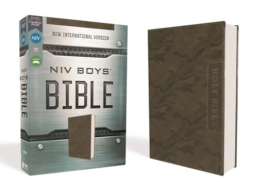 Niv, Chlapčenská Biblia, Leathersoft, Brown Camo, Comfort Print - Niv, Boys' Bible, Leathersoft, Brown Camo, Comfort Print