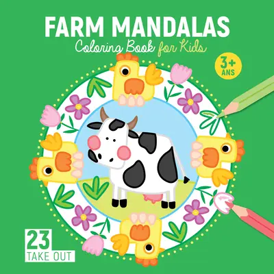 Zábava na farme Omaľovánky pre deti: 23 vzorov - Fun on the Farm Coloring Book for Kids: 23 Designs