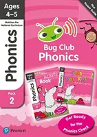 Fonika - Učíme sa doma balík 2 (Klub chrobákov), Fonické sady 4-6 pre 4 - 5 ročné deti (šesť príbehov + príručka pre rodičov + kniha aktivít) - Phonics - Learn at Home Pack 2 (Bug Club), Phonics Sets 4-6 for ages 4-5 (Six stories + Parent Guide + Activity Book)
