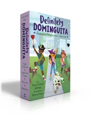 Rozhodne Dominguita Úžasné dobrodružstvá Collection: Rytier plášťa; Poklad kapitána Doma; Všetko pre jedného; Sherlock Dom - Definitely Dominguita Awesome Adventures Collection: Knight of the Cape; Captain Dom's Treasure; All for One; Sherlock Dom