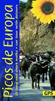 Sprievodca po Picos de Europa: 25 dlhých a krátkych prechádzok s podrobnými mapami a GPS; prehliadka autom s vysúvacou mapou - Picos de Europa Guide: 25 long and short walks with detailed maps and GPS; car tour with pull-out map