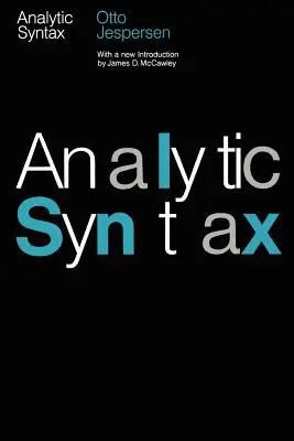 Analytická syntax - Analytic Syntax