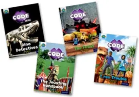 Projekt X CODE Extra: Zmiešané balenie 4 ks: tyrkysová knižná páska, Oxford Level 7: Castle Kingdom and Forbidden Valley - Project X CODE Extra: Turquoise Book Band, Oxford Level 7: Castle Kingdom and Forbidden Valley, Mixed Pack of 4