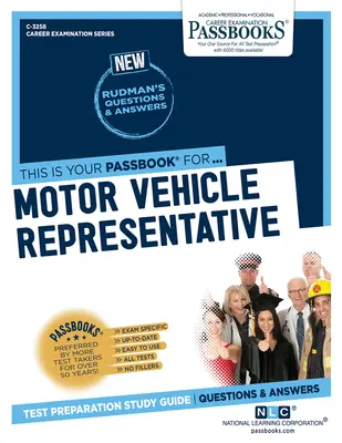 Zástupca pre motorové vozidlá (C-3258): Príručka na štúdium preukazov - Motor Vehicle Representative (C-3258): Passbooks Study Guide