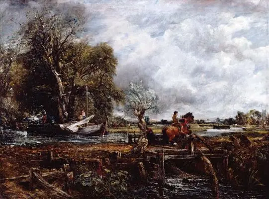 John Constable - Skákajúci kôň - John Constable - The Leaping Horse