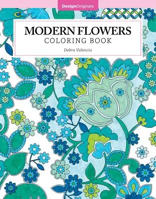 Moderné kvety na vyfarbovanie - Modern Flowers Coloring Book