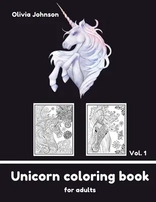 Kniha na maľovanie pre dospelých - Unicorn vol1 - Adult Coloring Book - Unicorn vol1