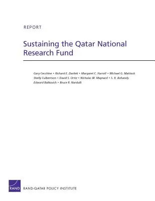 Udržiavanie Katarského národného výskumného fondu - Sustaining the Qatar National Research Fund