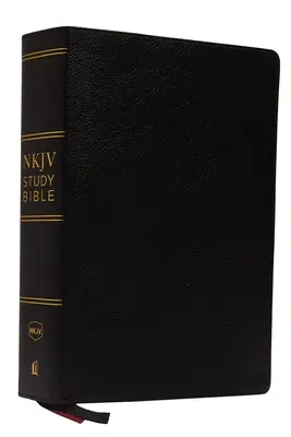 Študijná Biblia NKJV, prémiová lepená koža, čierna, edícia s červeným písmom, pohodlná tlač: Kompletný zdroj na štúdium Božieho slova - NKJV Study Bible, Premium Bonded Leather, Black, Red Letter Edition, Comfort Print: The Complete Resource for Studying God's Word