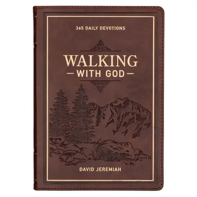 Devocionál Kráčanie s Bohom Luxusná koža s veľkou tlačou - Devotional Walking with God Large Print Faux Leather