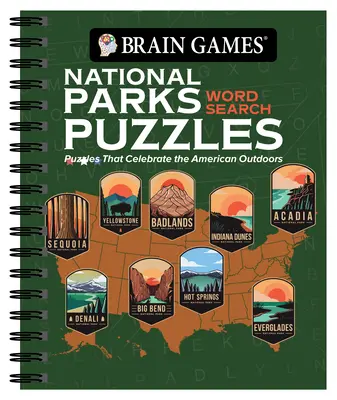 Hry na mozog - Hádanky na hľadanie slov v národných parkoch: Hádanky, ktoré oslavujú americkú prírodu - Brain Games - National Parks Word Search Puzzles: Puzzles That Celebrate the American Outdoors