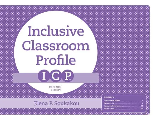 Profil inkluzívnej triedy (Icp(tm)), výskumné vydanie - The Inclusive Classroom Profile (Icp(tm)), Research Edition