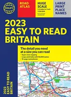 2023 Philip's Easy to Read Road Atlas Britain - (A4, brožovaná) - 2023 Philip's Easy to Read Road Atlas Britain - (A4 Paperback)