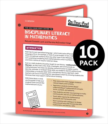 BUNDLE: Pôst: Príručka k disciplinárnej gramotnosti v matematike: Balenie 10 ks: Sada pre matematiku a matematickú gramotnosť. - BUNDLE: Lent: The On-Your-Feet Guide to Disciplinary Literacy in Math: 10 Pack