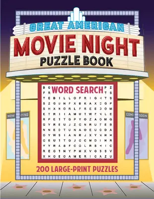 Veľká americká kniha hádaniek na filmový večer: 200 veľkoformátových hádaniek - Great American Movie Night Puzzle Book: 200 Large-Print Puzzles