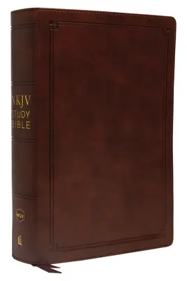 NKJV Study Bible, Imitation Leather, Brown, Red Letter Edition, Comfort Print: Kompletný zdroj na štúdium Božieho slova - NKJV Study Bible, Imitation Leather, Brown, Red Letter Edition, Comfort Print: The Complete Resource for Studying God's Word