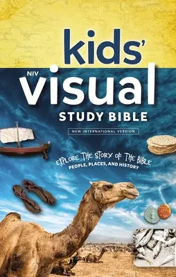 Niv, Detská vizuálna študijná Biblia, tvrdá väzba, modrá farba, plnofarebný interiér: Preskúmajte príbeh Biblie - ľudia, miesta a história - Niv, Kids' Visual Study Bible, Hardcover, Blue, Full Color Interior: Explore the Story of the Bible---People, Places, and History