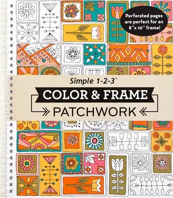 Color & Frame - Patchwork (omaľovánka pre dospelých) - Color & Frame - Patchwork (Adult Coloring Book)