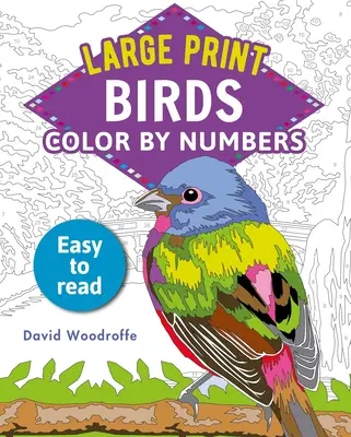 Veľká tlač Vtáky podľa čísel: Ľahko čitateľné - Large Print Color by Numbers Birds: Easy-To-Read