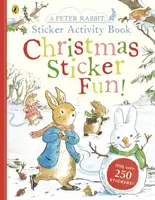 Knižka s vianočnými aktivitami so samolepkami Peter Rabbit - Peter Rabbit Christmas Fun Sticker Activity Book