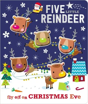 Päť malých sobov - Five Little Reindeer