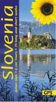 Sprievodca Slovinskom a Julskými Alpami Slnečnica - 75 dlhých a krátkych prechádzok s podrobnými mapami a GPS; 6 automobilových túr s výsuvnou mapou - Slovenia and the Julian Alps Sunflower Guide - 75 long and short walks with detailed maps and GPS; 6 car tours with pull-out map