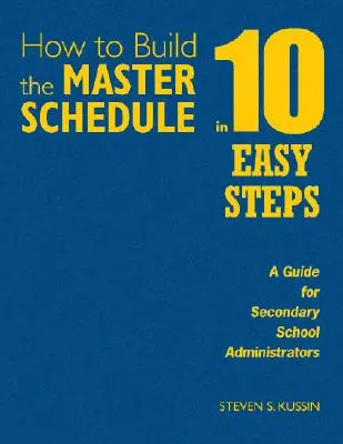 Ako zostaviť hlavný rozvrh v 10 jednoduchých krokoch: Príručka pre správcov stredných škôl - How to Build the Master Schedule in 10 Easy Steps: A Guide for Secondary School Administrators