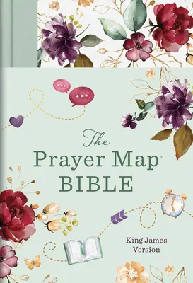 Modlitebná mapa KJV [Mint Blossoms] - The KJV Prayer Map(r) Bible [Mint Blossoms]